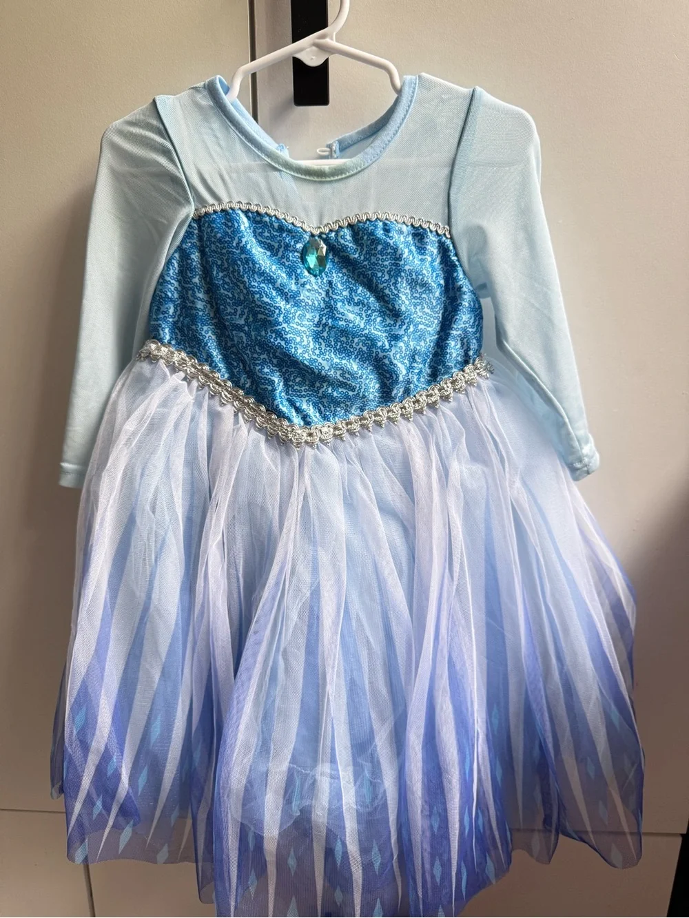 Princess Costume Dress with Jewel (Princess Elsa Costume | Let it Go)
